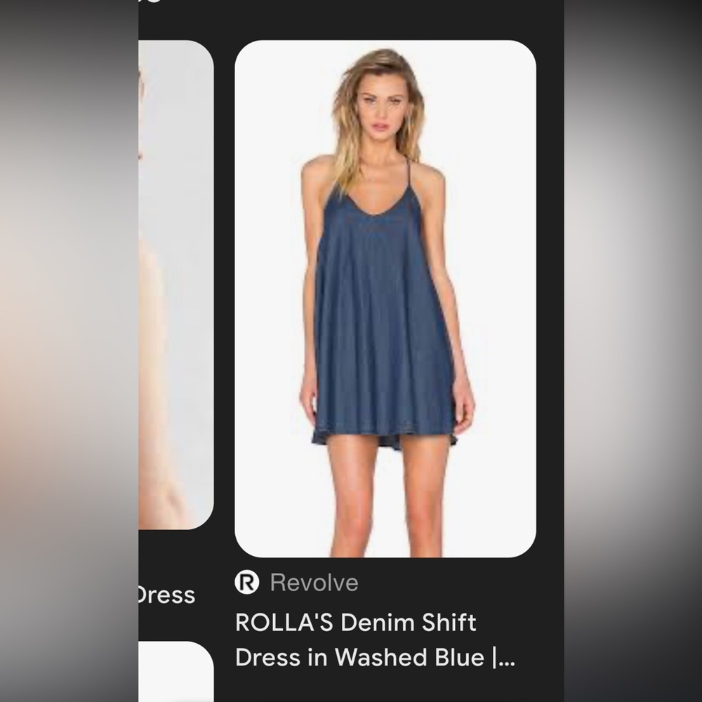 Blue Spaghetti Strap Dress